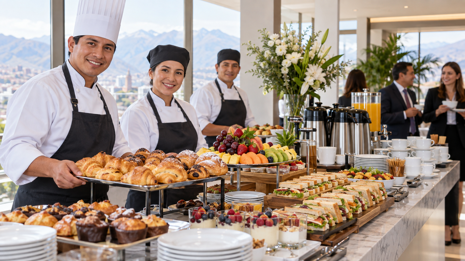 Presentación de catering Huanca