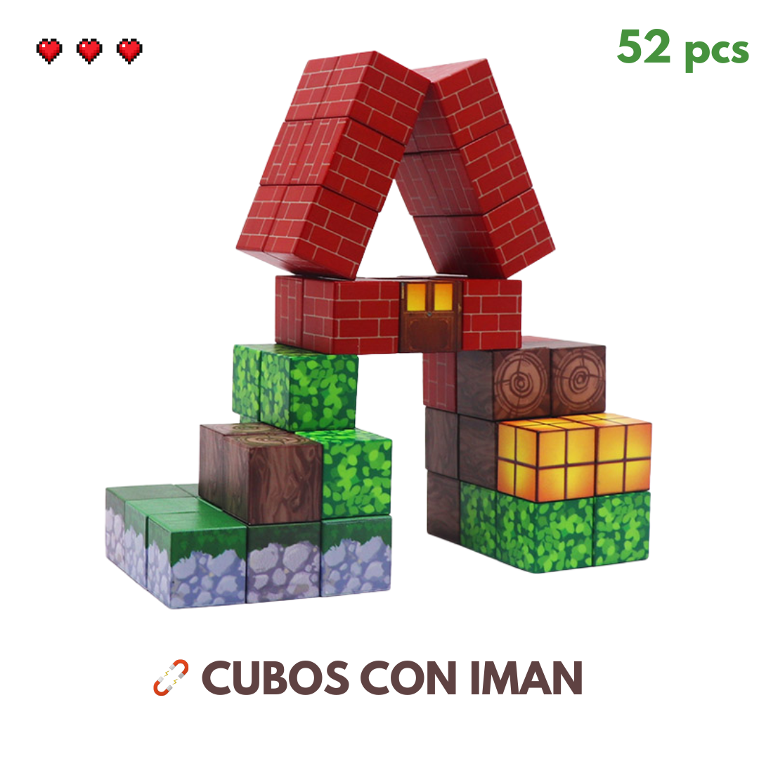 Bloque minecraft magnetico 52psc mundo Minecraft - Imagen 2