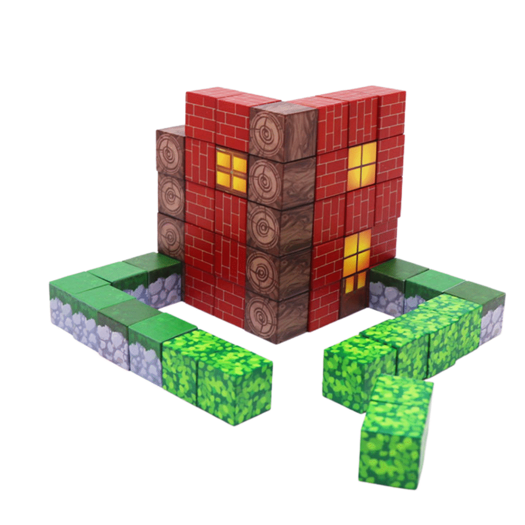 Bloque minecraft magnetico 52psc mundo Minecraft