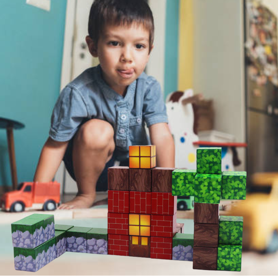 Bloque minecraft magnetico 52psc mundo Minecraft - Imagen 4