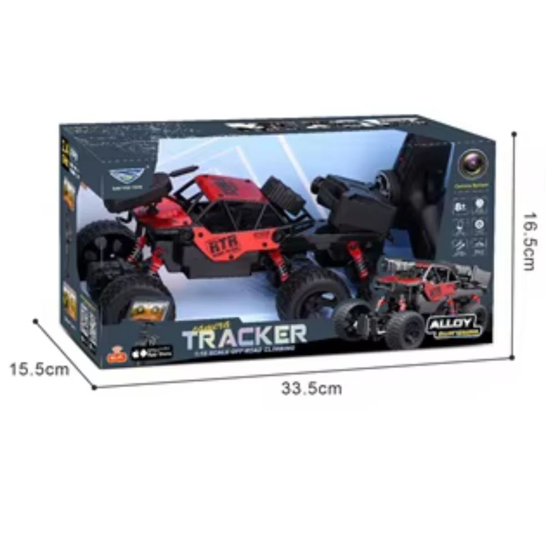 Carro Todoterreno 6x6 Incluye Cámara Wifi Y Control Remoto rojo - Imagen 2