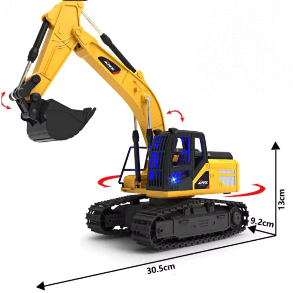 Excavadora con oruga a control remoto