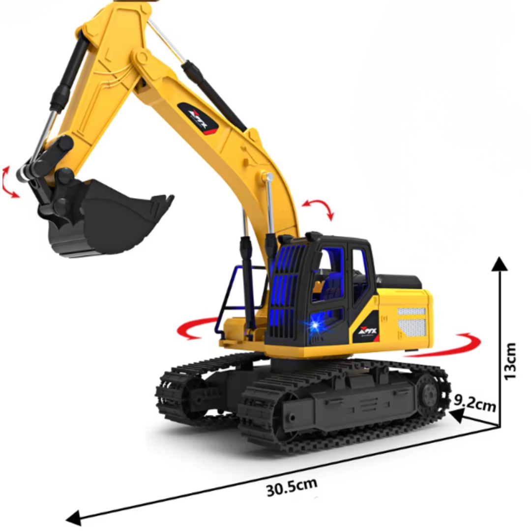 Excavadora con oruga a control remoto