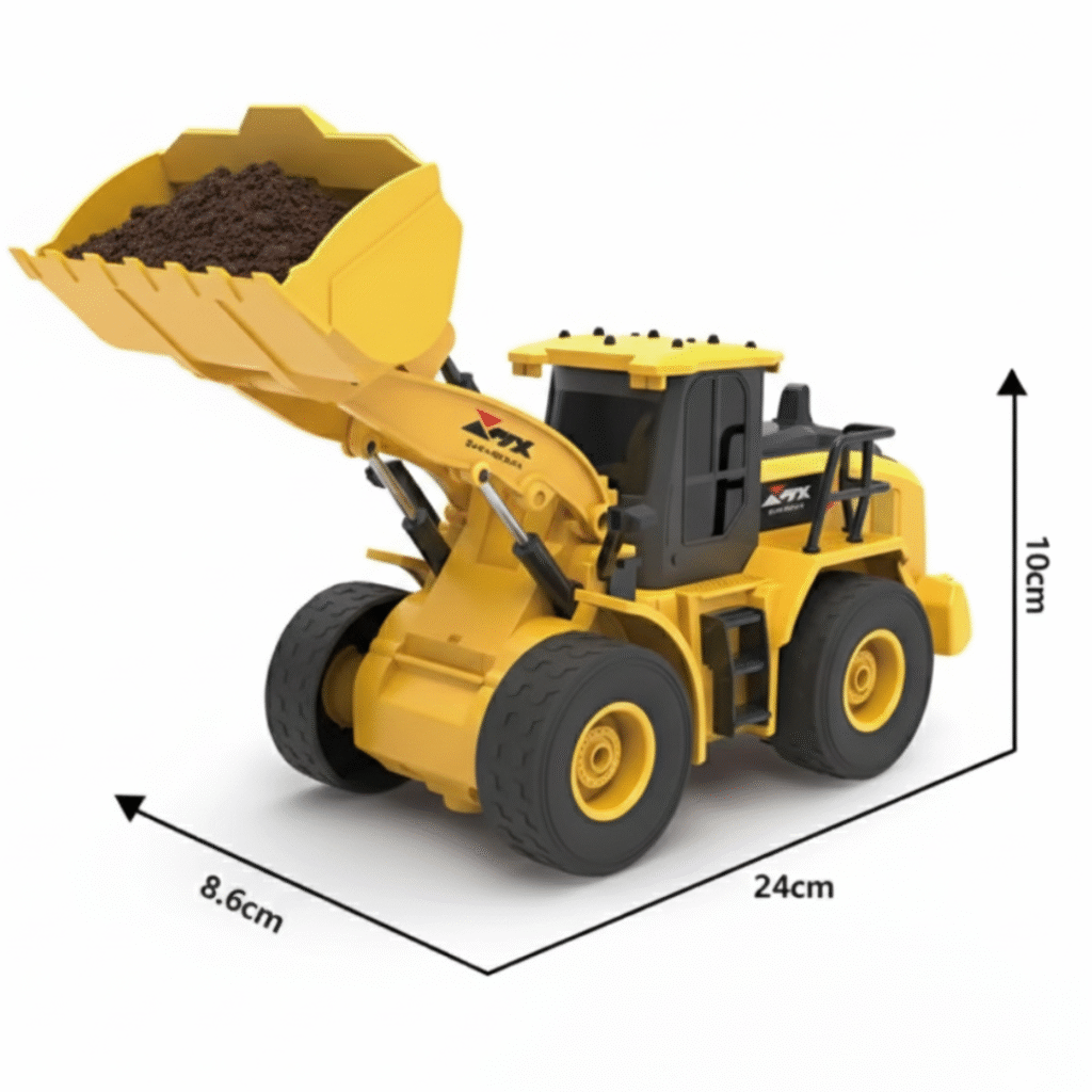 cargador frontal a Control Remoto