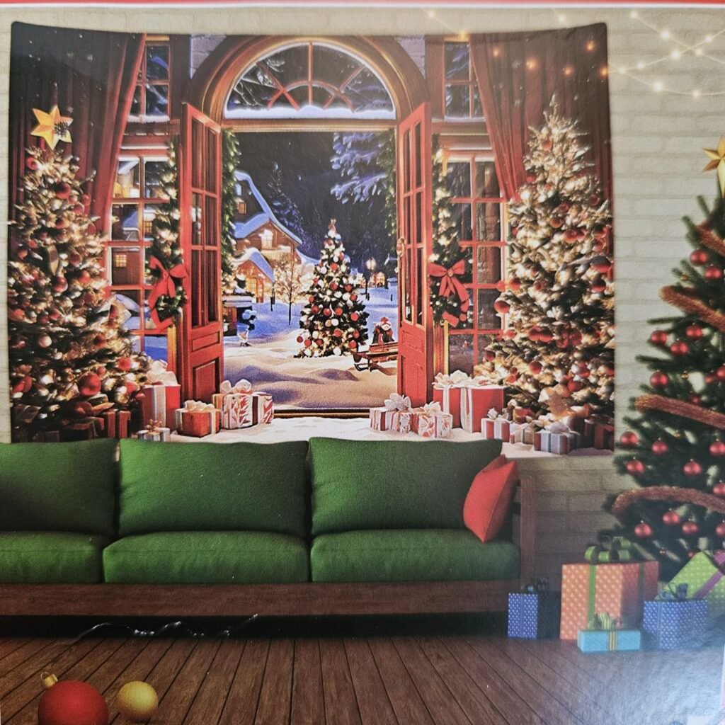 Tapiz premium Navideño para pared 250X200cm puerta