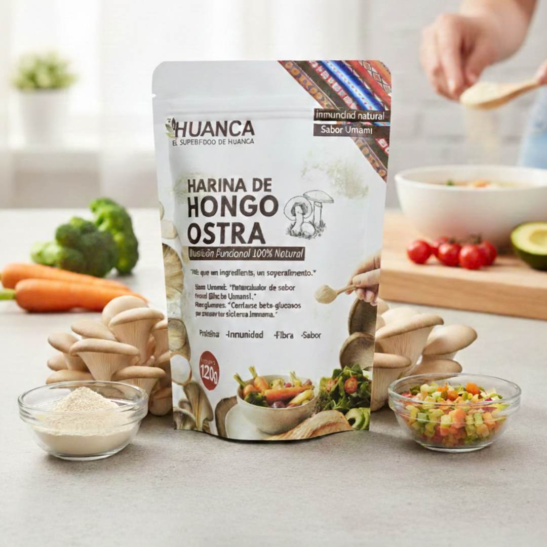 Harina de Hongo Ostra – Superfood Inmunológico y Sabor Umami