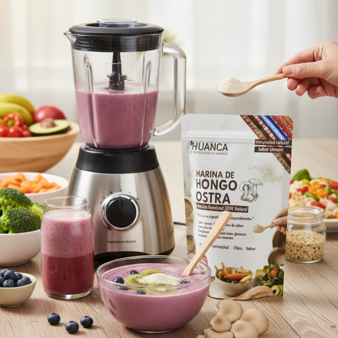 Harina de Hongo Ostra – Superfood Inmunológico y Sabor Umami - Imagen 4