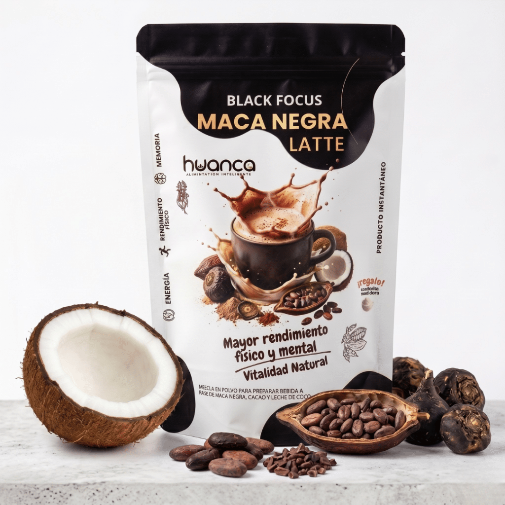 Black Focus – Maca Negra Latte Premium (Bolsa 225g)