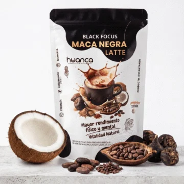Black Focus – Maca Negra Latte Premium (Bolsa 225g) 15 servicios
