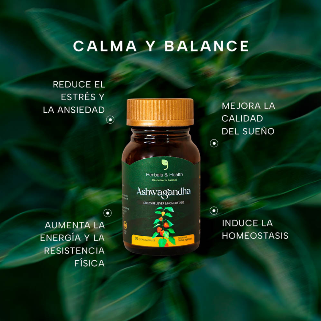 Ashwagandha Cápsulas Herbals & Health - Imagen 3