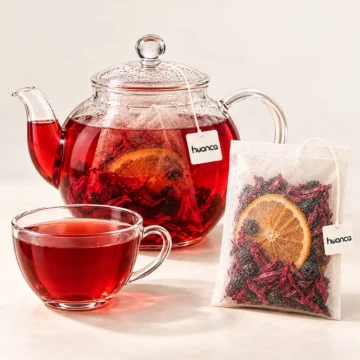 infucion grande familiar de jamaica , arandanos y naranja tiras
