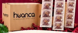 Caja de Huanca y tiras de infusiones para ventas al por mayor.